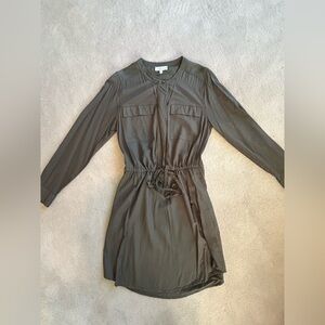 Lucky Brand Long Sleeve Olive Dress